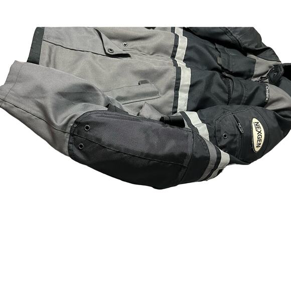 NEXGEN WATERPROOF MOTORCYCLE JACKET Men's Medium Reflective Padded Zip Lining - Picture 3 of 12